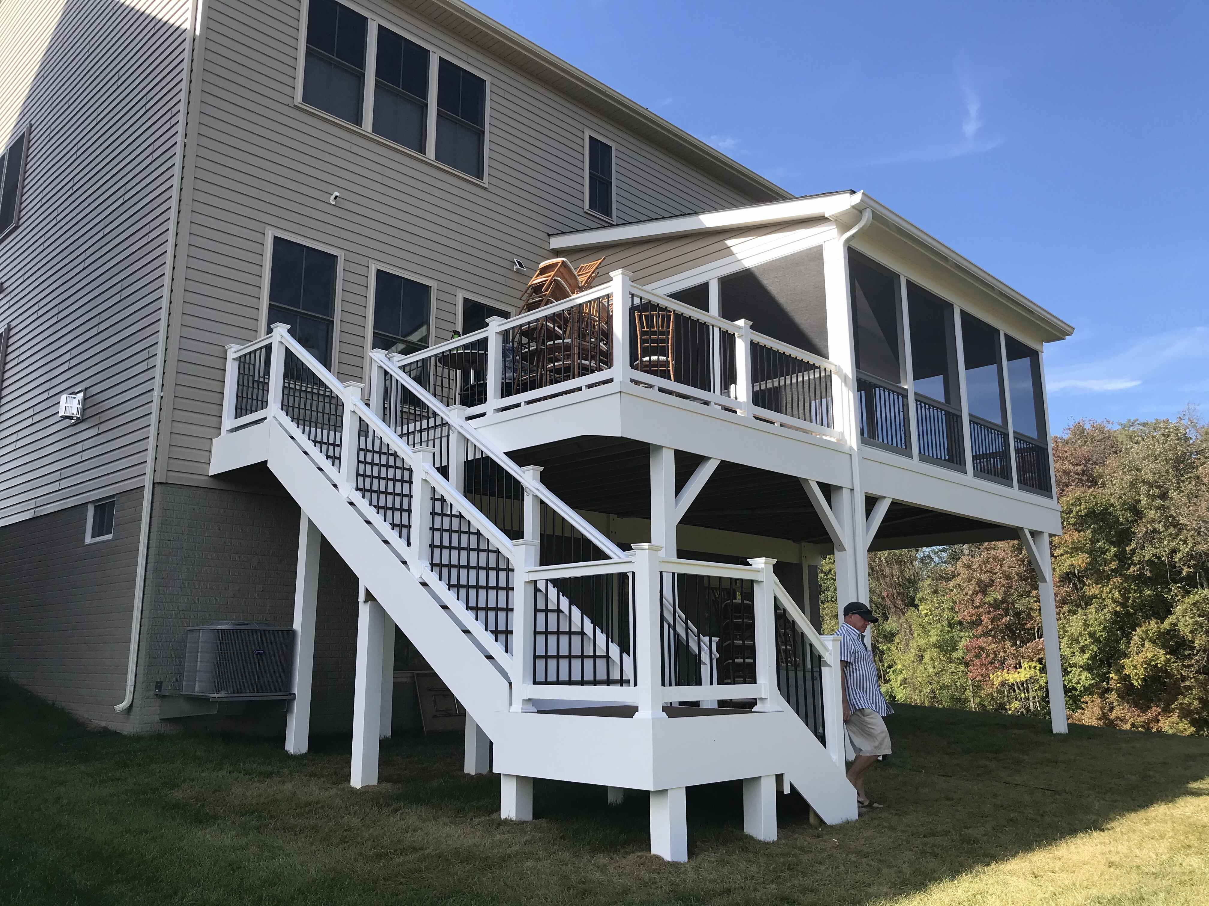 Pascal Screened Structure & Stone Patio